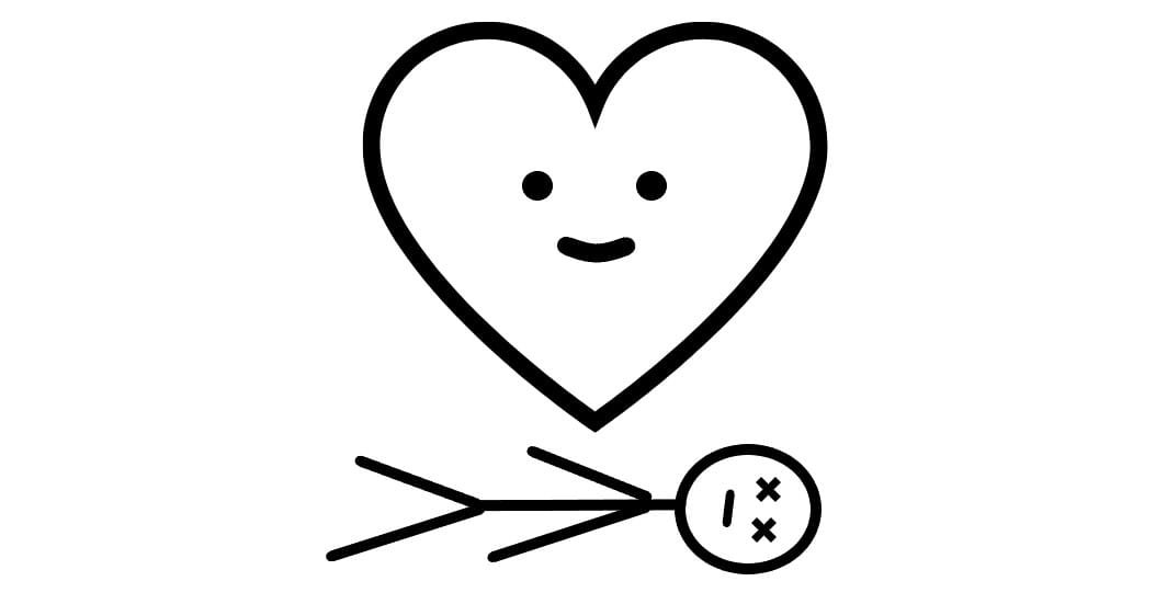 A person loving themselves to death