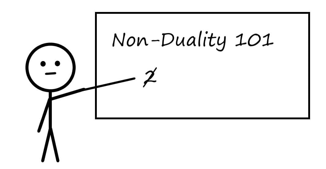 A person teaching about nonduality 101