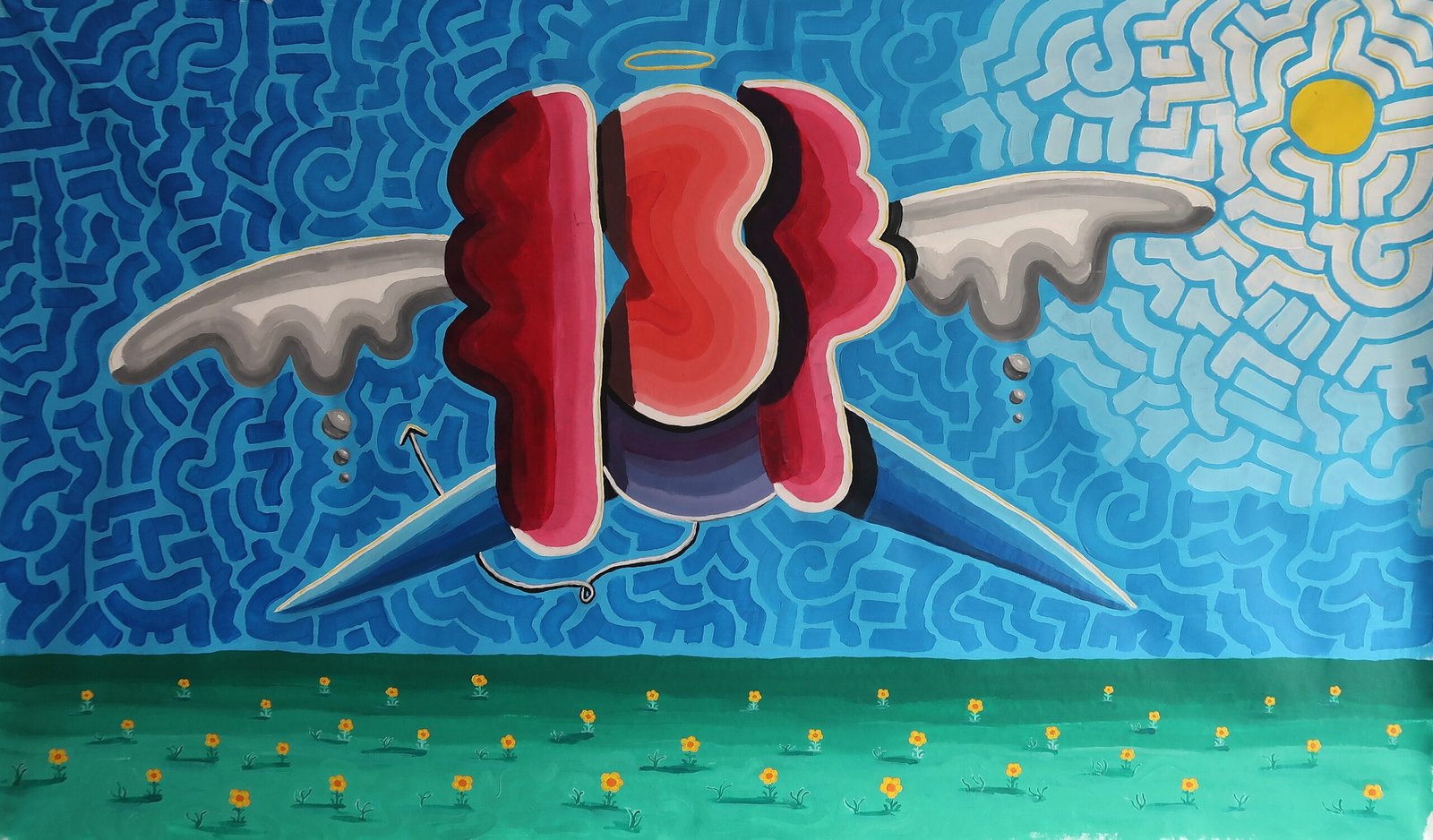 Angelic Behavior -- Acrylic Painting