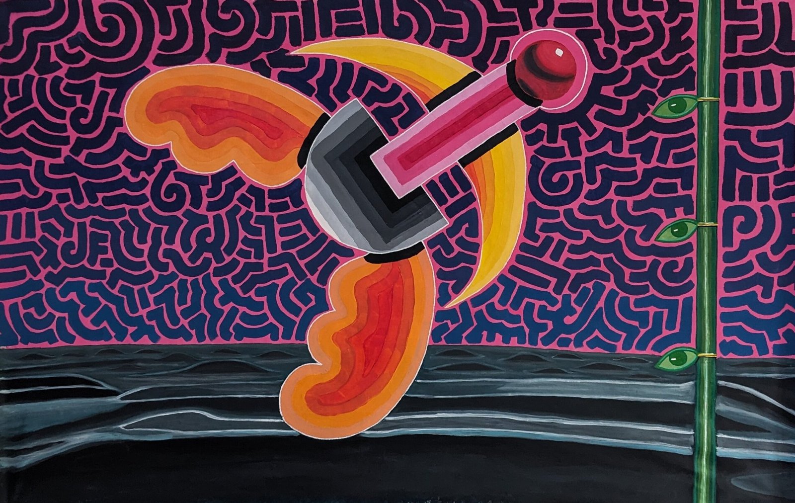 Taking flight -- acrylic painting