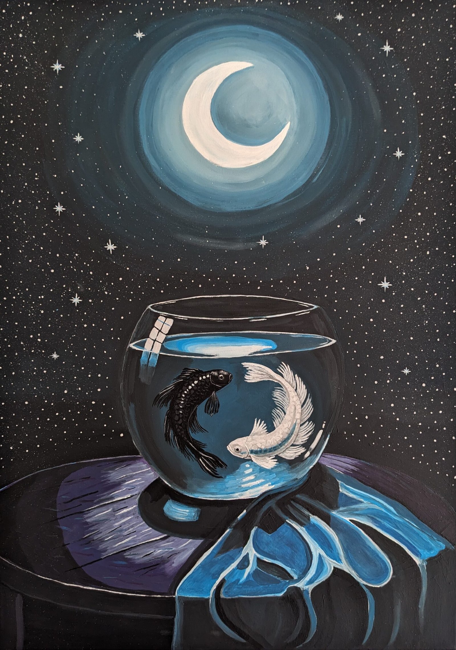 Watercourse -- acrylic painting